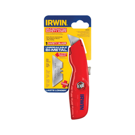 IRWIN SAFETY KNIFE RED 6""L 2088600